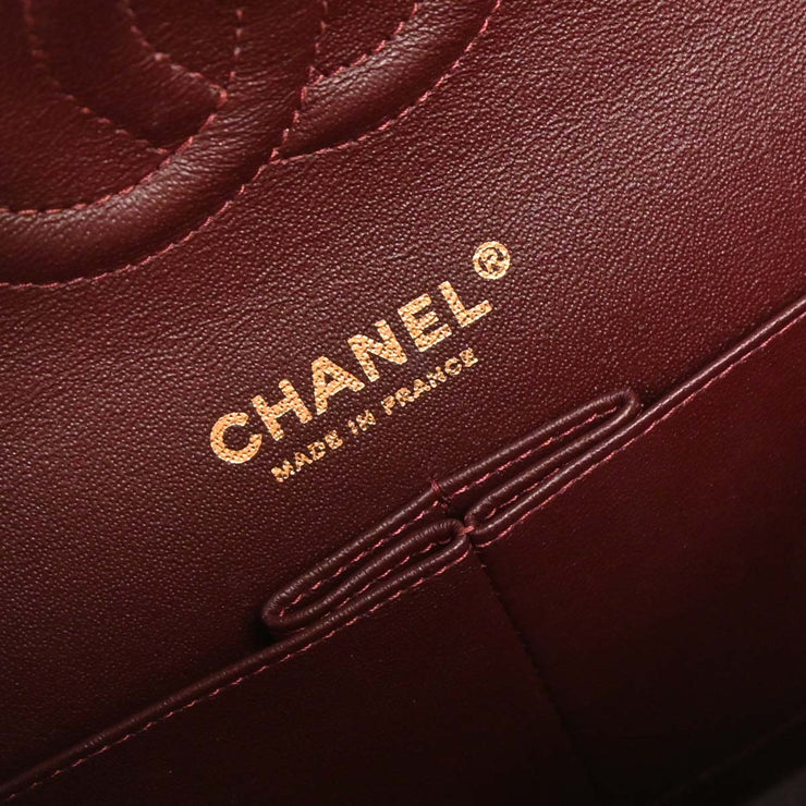 Chanel Black Calfskin Medium Classic Double Flap Shoulder Bag 126227