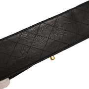 Chanel Black Calfskin Medium Classic Double Flap Shoulder Bag 126228