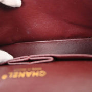 Chanel Black Calfskin Medium Classic Double Flap Shoulder Bag 126228