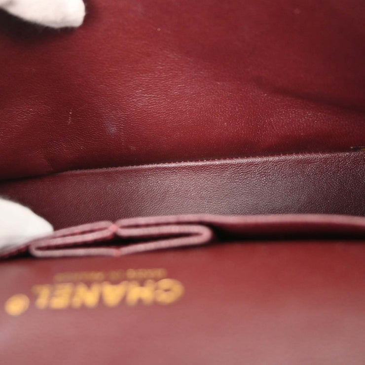 Chanel Black Calfskin Medium Classic Double Flap Shoulder Bag 126228