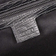 Gucci Pink Black Bamboo GG Handbag 111713 3444 126231