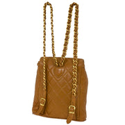 Chanel Brown Lambskin Large Duma Backpack 126239