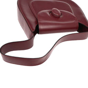 Cartier Bordeaux Leather Handbag ELDB 126244