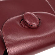 Cartier Bordeaux Leather Handbag ELDB 126244