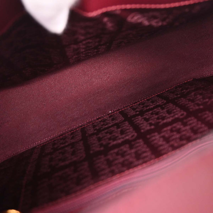 Cartier Bordeaux Leather Handbag ELDB 126244