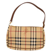Burberry Beige PVC House Check Handbag T-03-1 126245