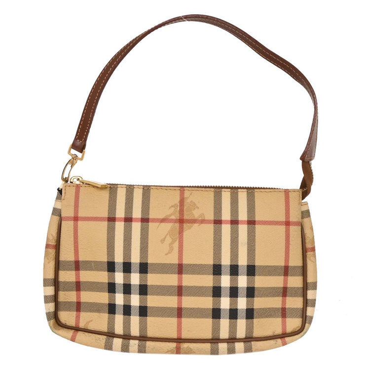 Burberry Beige PVC House Check Handbag T-03-1 126245