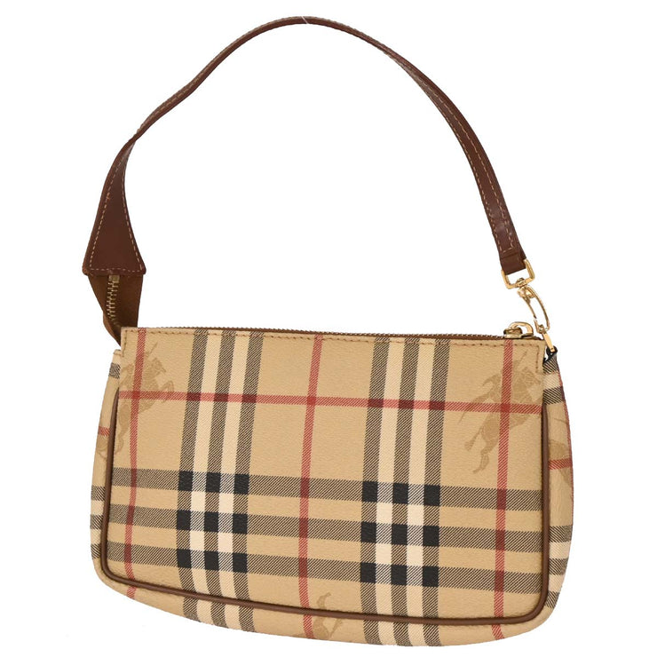 Burberry Beige PVC House Check Handbag T-03-1 126245