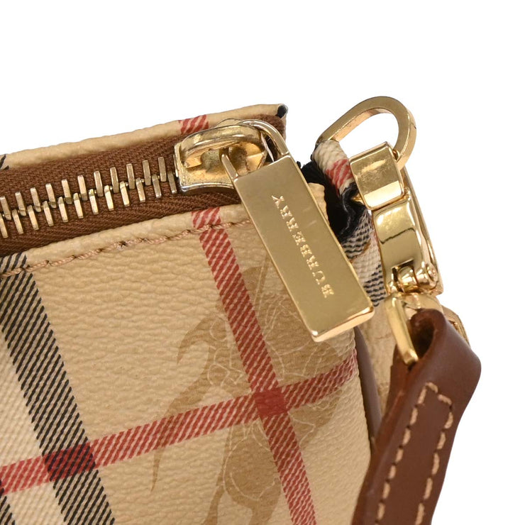 Burberry Beige PVC House Check Handbag T-03-1 126245