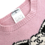 Chanel Sweater Knit Top Pink 95A #40 130893