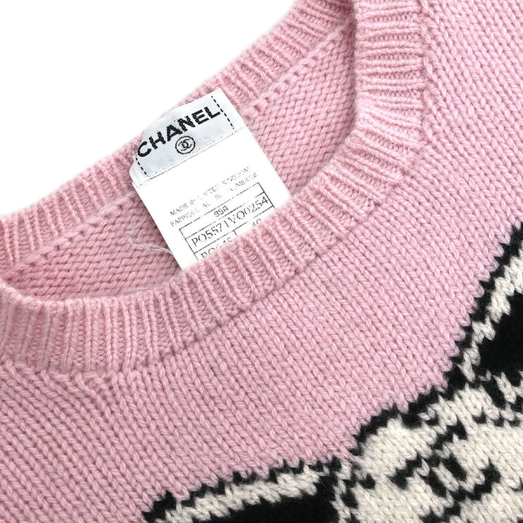 Chanel Sweater Knit Top Pink 95A #40 130893