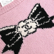 Chanel Sweater Knit Top Pink 95A #40 130893