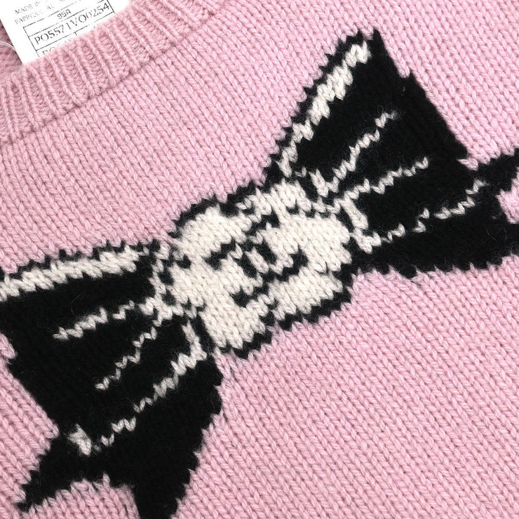Chanel Sweater Knit Top Pink 95A #40 130893
