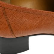 Hermes * Loafers Shoes Brown Courchevel #35 1/2 132252