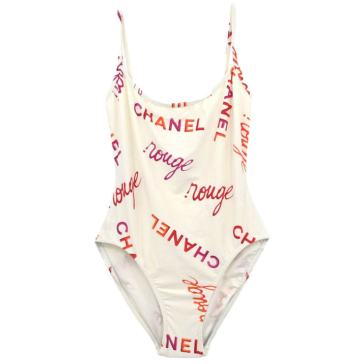 Chanel Swimwear Swimsuit White 96P #38 132286