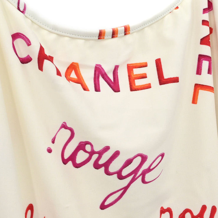 Chanel Swimwear Swimsuit White 96P #38 132286
