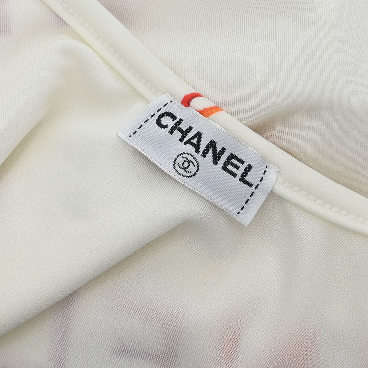 Chanel Swimwear Swimsuit White 96P #38 132286