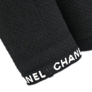 Chanel Double Breasted Jacket Black 95A #40 133519