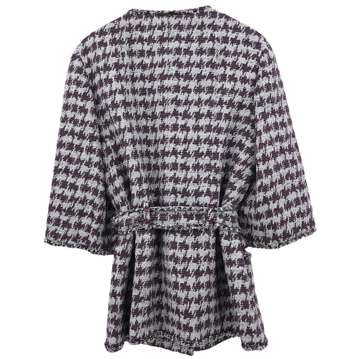 Chanel Single Breasted Collarless Jacket Gray P43160V31674 #42 134626