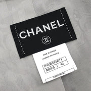Chanel Single Breasted Collarless Jacket Gray P43160V31674 #42 134626