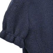 Chanel Single Breasted Jacket Navy 01P #40 134627
