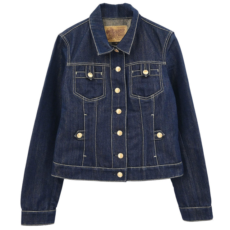 Louis Vuitton Denim Jacket Navy RW062W WJJA04CZ9 #40 134629