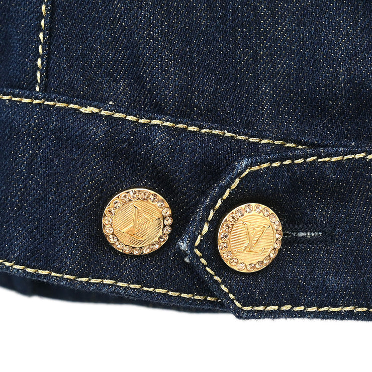 Louis Vuitton Denim Jacket Navy RW062W WJJA04CZ9 #40 134629