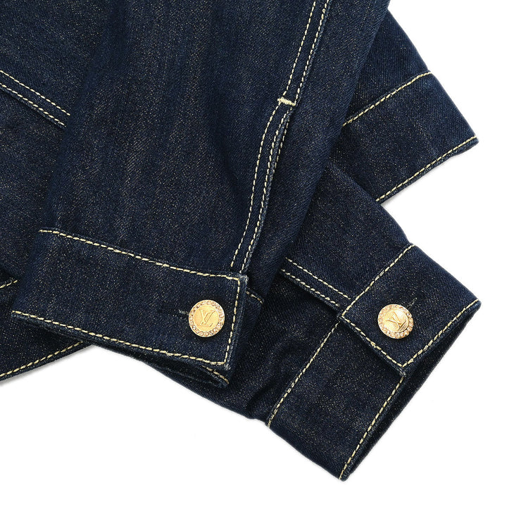 Louis Vuitton Denim Jacket Navy RW062W WJJA04CZ9 #40 134629