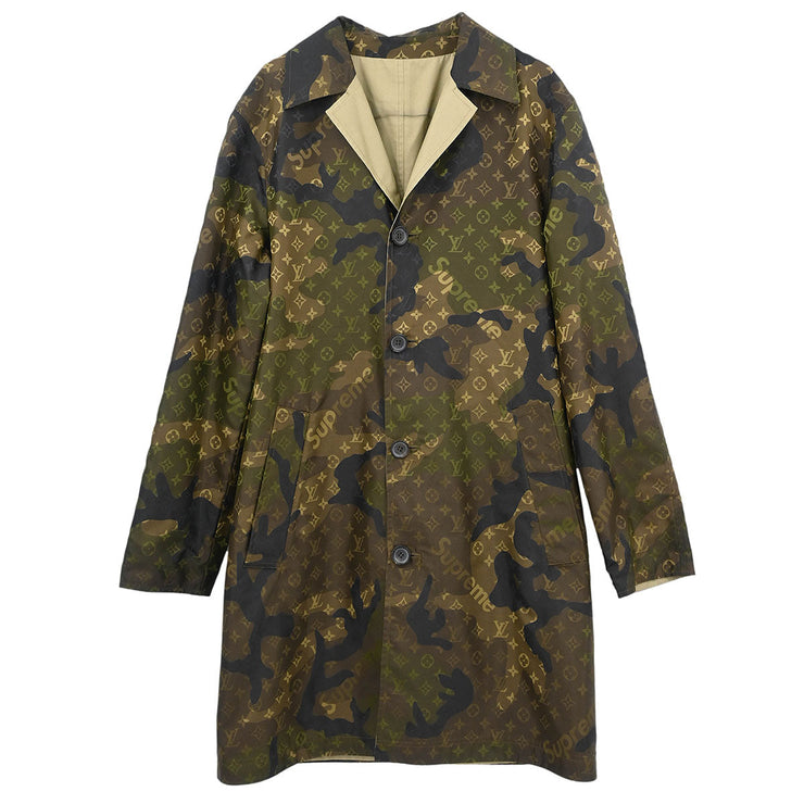 Louis Vuitton Supreme Reversible Coat Monogram Khaki HDC90WDOL #46 134631