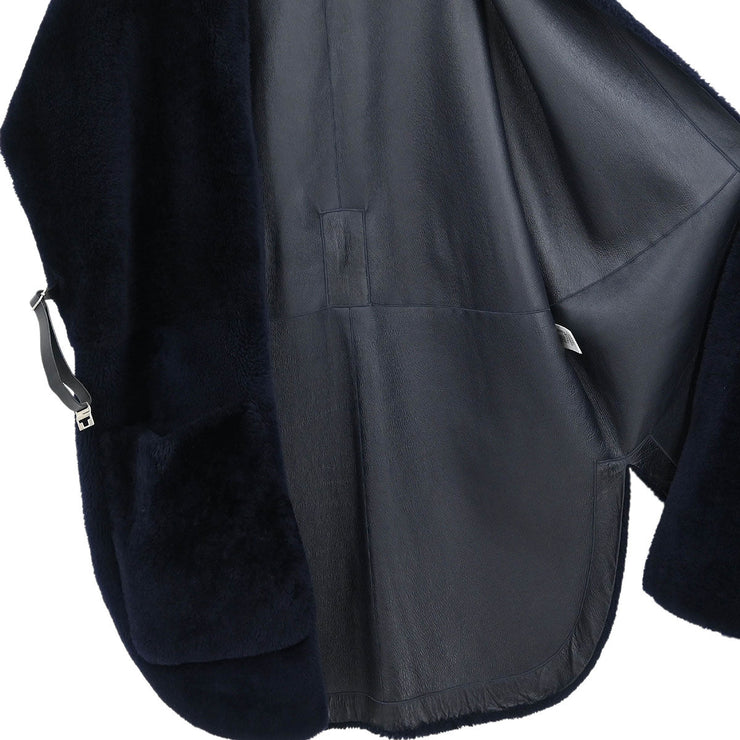 Celine Sleeveless Long Vest Jacket Navy 2 8N41/6012 #S 134632