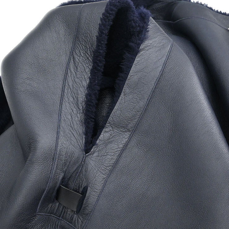 Celine Sleeveless Long Vest Jacket Navy 2 8N41/6012 #S 134632