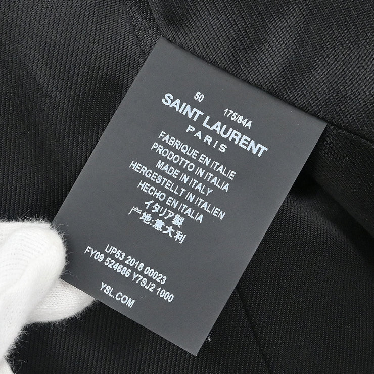 Saint Laurent Coat Black UP53 2018 00023 #50 134637