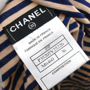 Chanel Sleeveless Tank Top Navy Pink 09P #36 134639