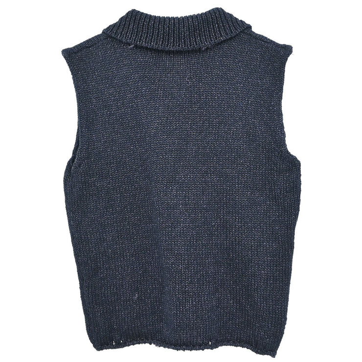 Chanel Sleeveless Top Navy 00T #42 134640