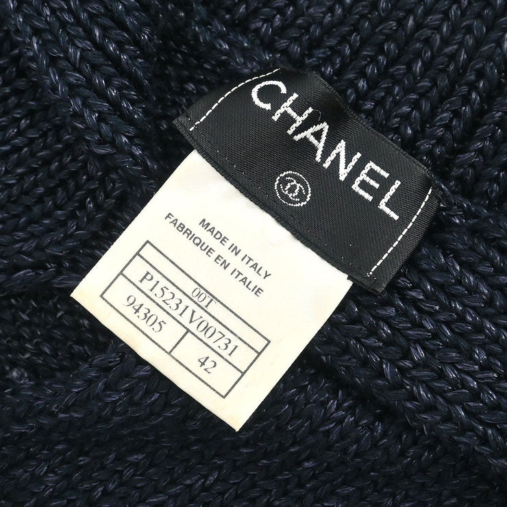 Chanel Sleeveless Top Navy 00T #42 134640