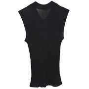 Chanel Sleeveless Tank Top Black 97P #34 134644