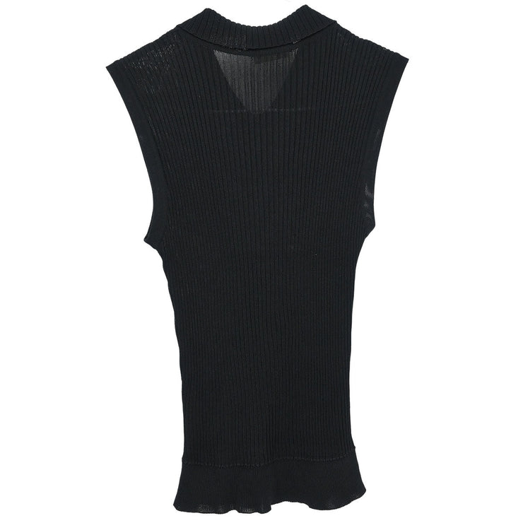 Chanel Sleeveless Tank Top Black 97P #34 134644