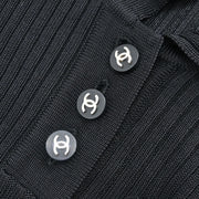 Chanel Sleeveless Tank Top Black 97P #34 134644