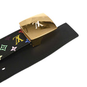 Louis Vuitton Black Multicolor Ceinture LV Cut Belt #80/32 M6890W CA1008 134653