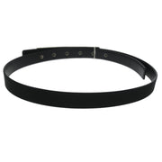 Chanel Belt Black Rhinestone Leather #80/32 B15S Small Good 134654