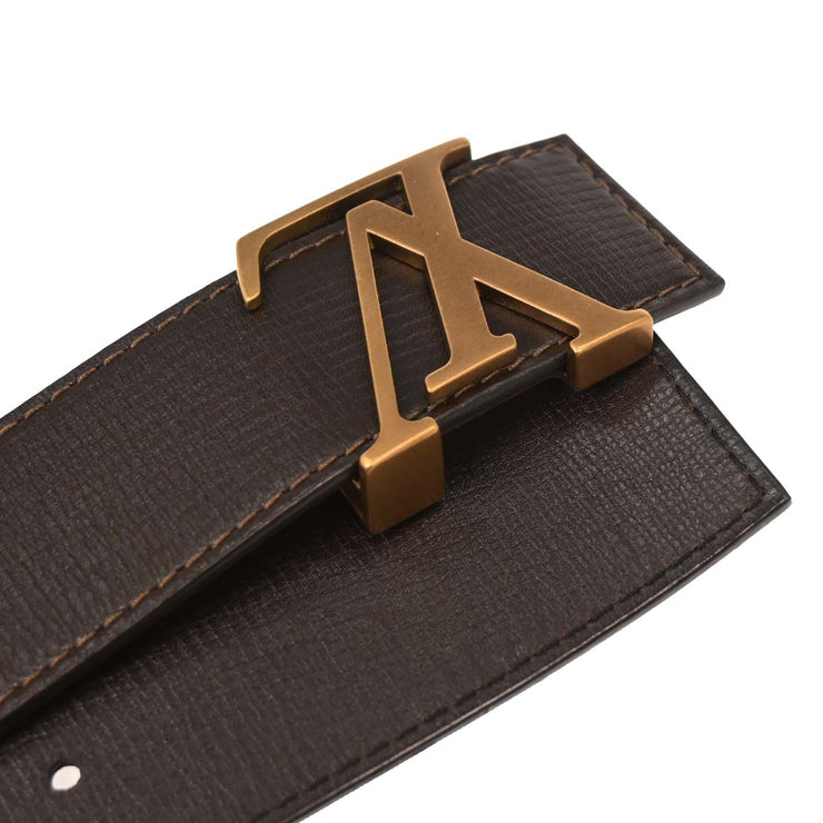 Louis Vuitton Brown Ceinture LV Initiales Utah Belt #100/40 M6902S CA1008 134655