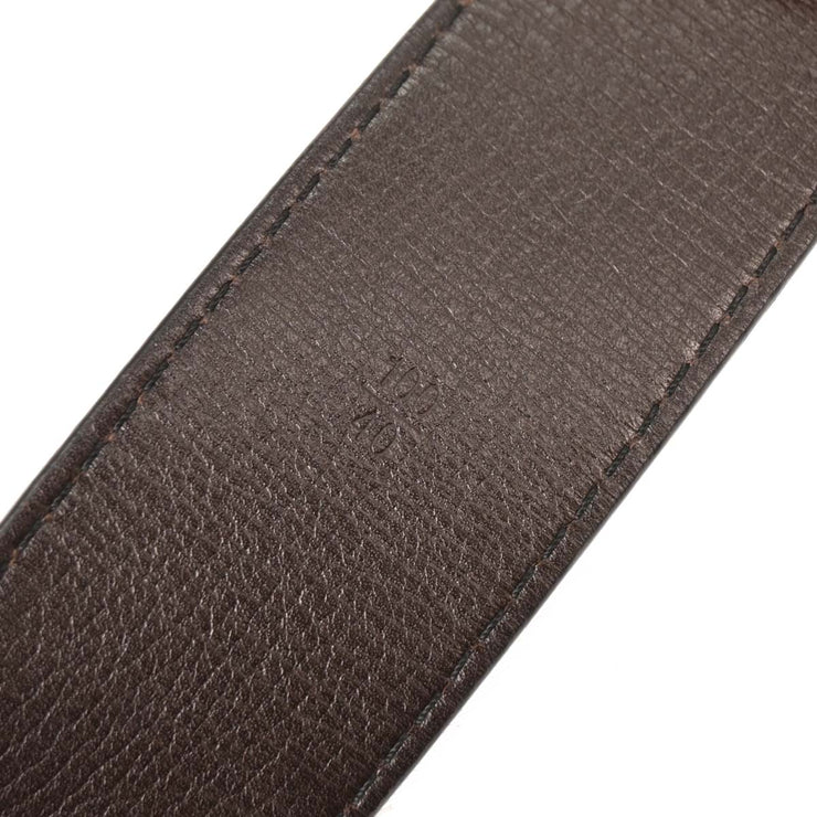 Louis Vuitton Brown Ceinture LV Initiales Utah Belt #100/40 M6902S CA1008 134655