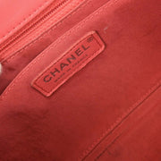 Chanel Pink Tweed Single Flap Patchwork Shoulder Bag 134656
