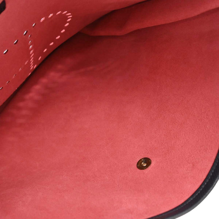 Hermes Rouge Vif Courchevel Evelyne 1 PM Shoulder Bag R Square: A 134657
