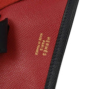 Hermes Rouge Vif Courchevel Evelyne 1 PM Shoulder Bag R Square: A 134657