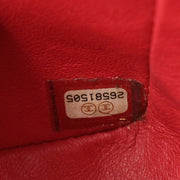 Chanel Red Calfskin Chevron Mini Classic Square Flap Bag 17 134662