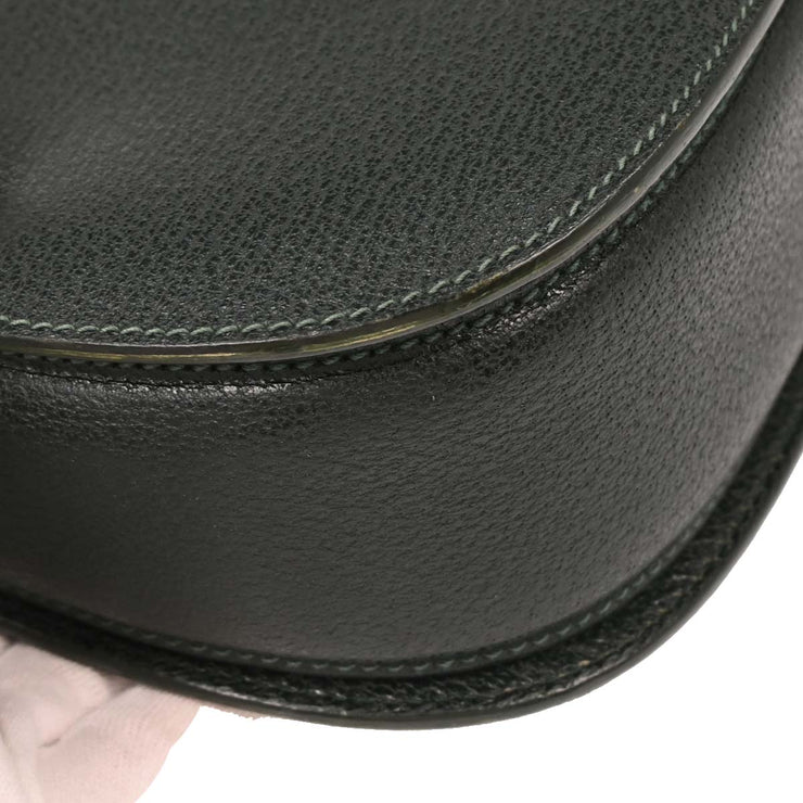 Gucci Dark Green Pigskin Bamboo 2way Handbag 000.29.0633 134664