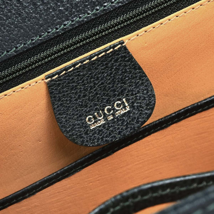 Gucci Dark Green Pigskin Bamboo 2way Handbag 000.29.0633 134664