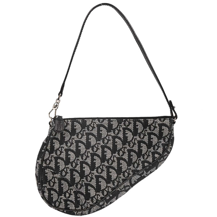 Christian Dior Black Trotter Saddle Handbag MC1013 134668