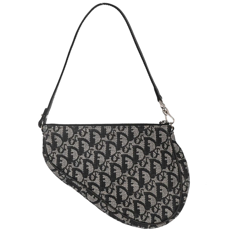 Christian Dior Black Trotter Saddle Handbag MC1013 134668
